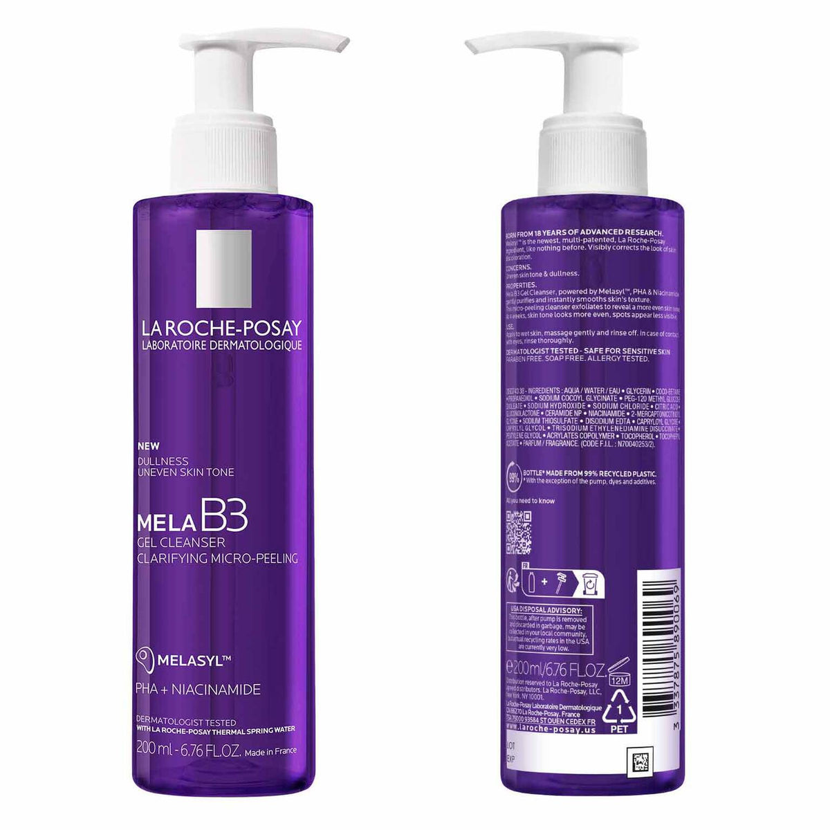 mela-b3-facial-gel-cleanser-with-melasyltm-niacinamide-d7 7_LaRochePosay-Product-MelaB3-MelaB3Cleanser-200ml-03337875890069-Back Packshot_REV.jpg