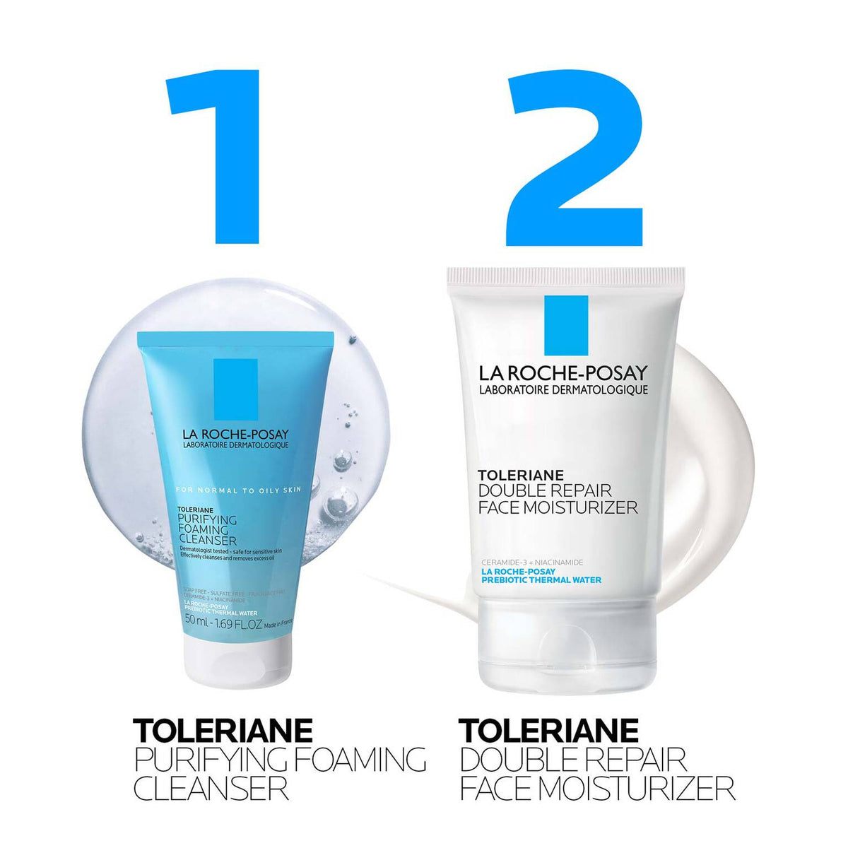 toleriane-purifying-foaming-cleanser-and-toleriane-double-repair-face-moisturizer-travel-set-u7 AmazonSet-TolerianePurifyingCleanser100ml-TolerianeDRM_routine.jpg